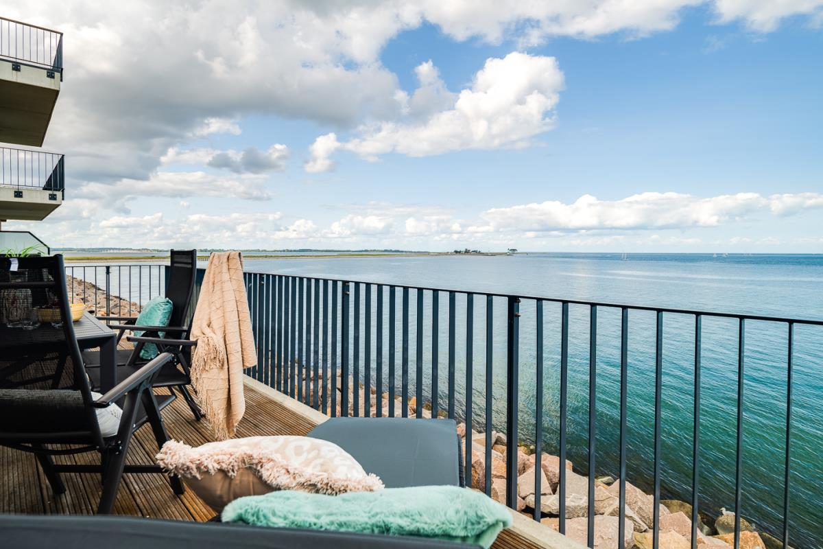 Blue Paradise - Balkon mit Blick auf die Ostsee und Schleimünde 