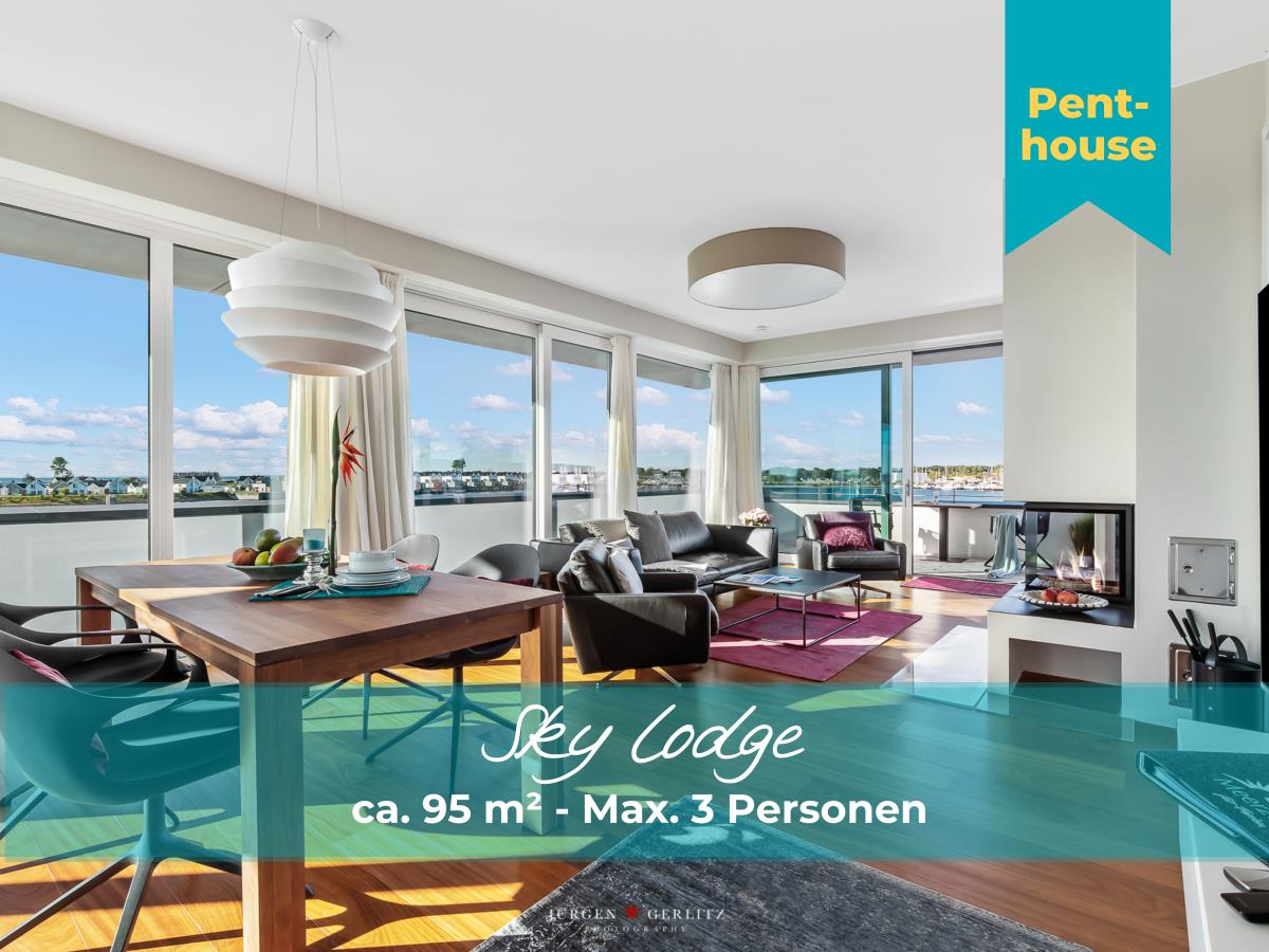 Sky Lodge - Penthouse mit Blick in den Yachthafen
