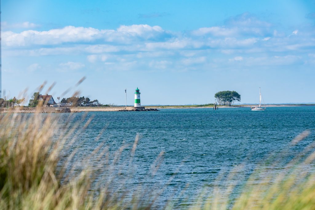 Lotseninsel Schleimünde mit Leuchtturm Schleimünde