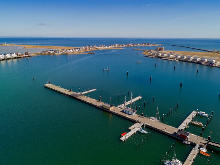 Hafen Olpenitz Steg Blick von oben