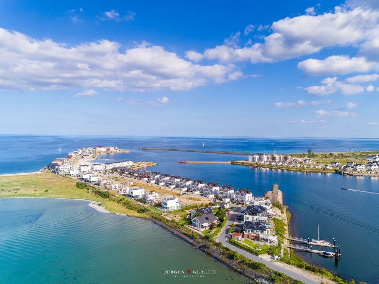 Albatrosweg mit Blick auf die Nordmole