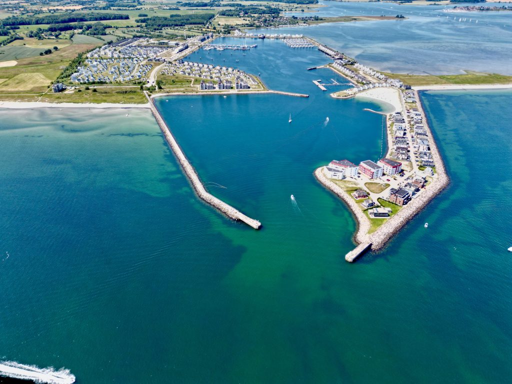 Ostseeresort Olpenitz von oben Drohne