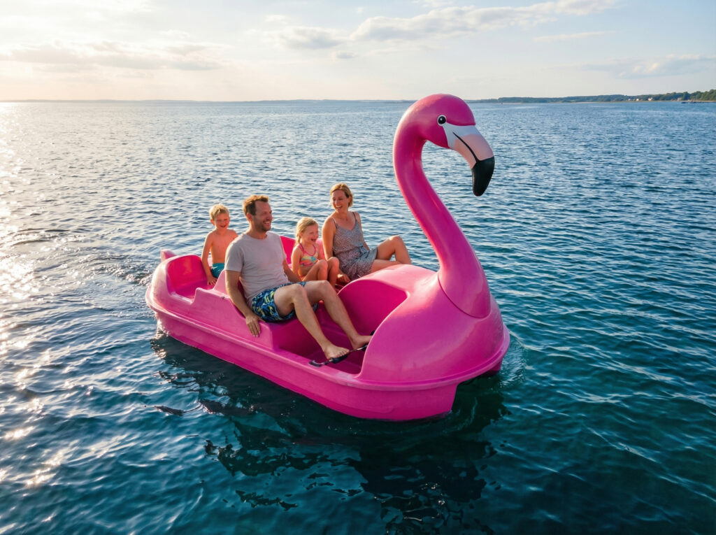 Tretboot Flamingo