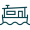 Icon Hausboot blau